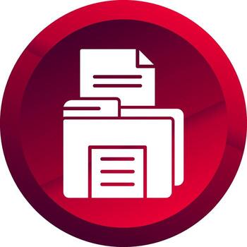 abierto archivo glifo botón icono vector