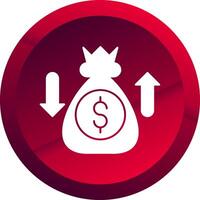 Sales Enablement Glyph Button Icon vector