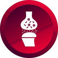 Synapse Glyph Button Icon vector
