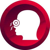 Congestion Glyph Button Icon vector