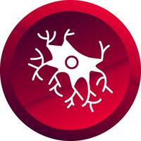 Astrocyte Glyph Button Icon vector