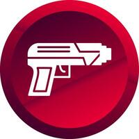 Starting Gun Glyph Button Icon vector