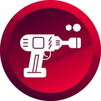 Impact Wrench Glyph Button Icon vector