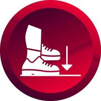 Stamp Glyph Button Icon vector