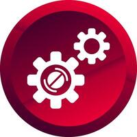 Disruption Glyph Button Icon vector