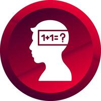Parkinson Glyph Button Icon vector