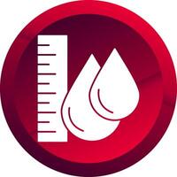 Water Level Glyph Button Icon vector