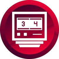 Lap Counters Glyph Button Icon vector