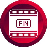 The End Glyph Button Icon vector