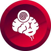 Hypnosis Glyph Button Icon vector