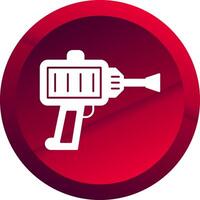 Impact Driver Glyph Button Icon vector