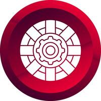 Support Glyph Button Icon vector