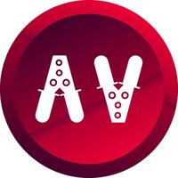 Jumper Glyph Button Icon vector