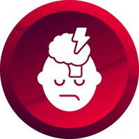 Stroke Glyph Button Icon vector