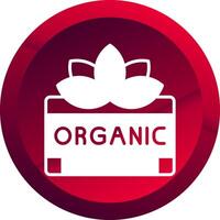 Organic Glyph Button Icon vector