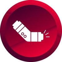 Inhaler Glyph Button Icon vector