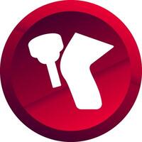 Reflexes Glyph Button Icon vector