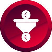 Sales PipeGlyph Button Glyph Button Icon vector
