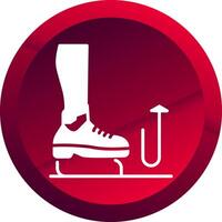 Stomp Glyph Button Icon vector