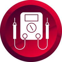 Multimeter Glyph Button Icon vector