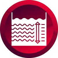 Depth Glyph Button Icon vector