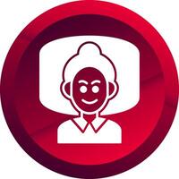 Insomnia Glyph Button Icon vector