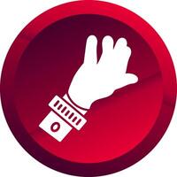 Mantoux Test Glyph Button Icon vector