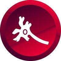 Neuron Glyph Button Icon vector