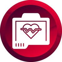 Pulse Oximeter Glyph Button Icon vector