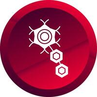 Neuron Glyph Button Icon vector