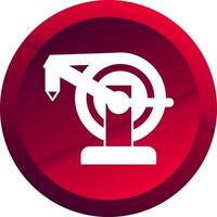 Water Hose Glyph Button Icon vector