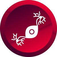 Pseudounipolar Glyph Button Icon vector
