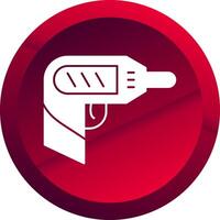 Screwdriver Glyph Button Icon vector