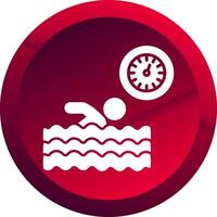 Best Time Glyph Button Icon vector