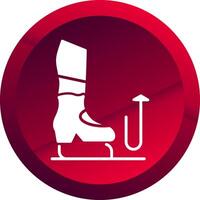 Stomp Glyph Button Icon vector