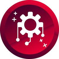 Integration Glyph Button Icon vector