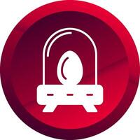 Incubation Glyph Button Icon vector