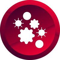 Allergen Glyph Button Icon vector