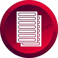 Daily Ledger Glyph Button Icon vector