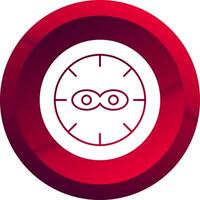 Anti Theft Glyph Button Icon vector
