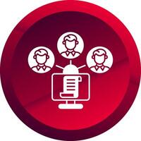 Files Exchange Glyph Button Icon vector
