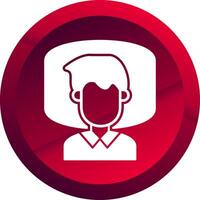 Insomnia Glyph Button Icon vector