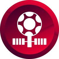 Satellite Glyph Button Icon vector