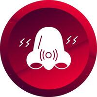 Congestion Glyph Button Icon vector
