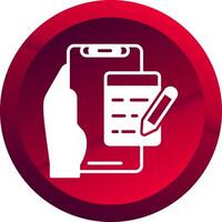 Edit Glyph Button Icon vector