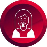 Drolling Glyph Button Icon vector