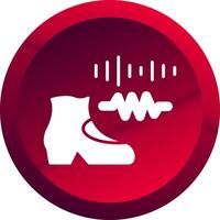 Rhythm Glyph Button Icon vector