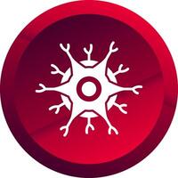 Neuron Glyph Button Icon vector