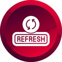 Refresh Glyph Button Icon vector