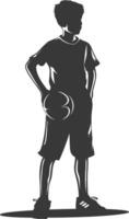 Silhouette of a Basketball Player vector